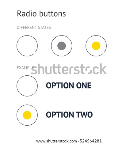 Large radio buttons. Example.