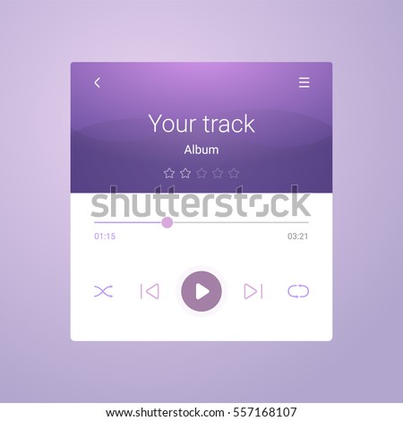 Music player template 