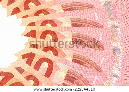 Here are the new euro banknotes of ten euro.