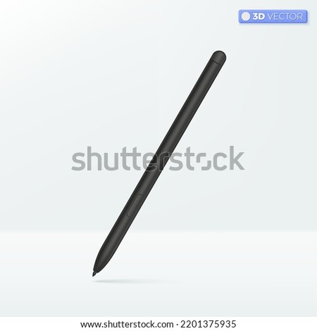Pen stylus icon symbols. designer digital photo retouch or drawing, education concept. 3D vector isolated illustration design. Cartoon pastel Minimal style. You can used for design ux, ui, print ad.