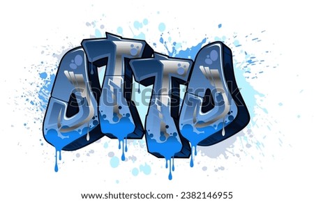 Graffiti Styled Design for Otto ....This graffiti design is a vibrant and eye-catching piece that was created using vector graphics. The design features bold and dynamic lettering that is set against