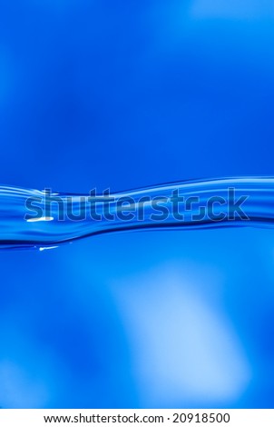 Abstract blue water lines