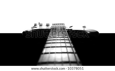 Electric guitar in black & white