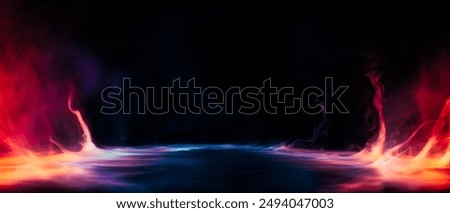 Similar – Image, Stock Photo Intense image of neon lights in a fair