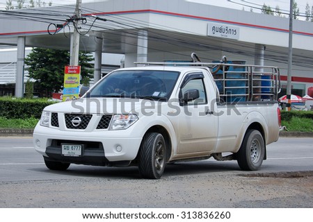 CHIANGMAI, THAILAND -AUGUST 13 2015: Private Oil Pick up Truck. Photo at road no.1001 about 8 km from city center, thailand.