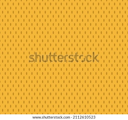 Yellow Hockey Jersey Texture Seamless Vector Pattern. Sports Background. Athletic Mesh Fabric Close-Up. Breathable and Moisture Wicking Sportswear Textile.