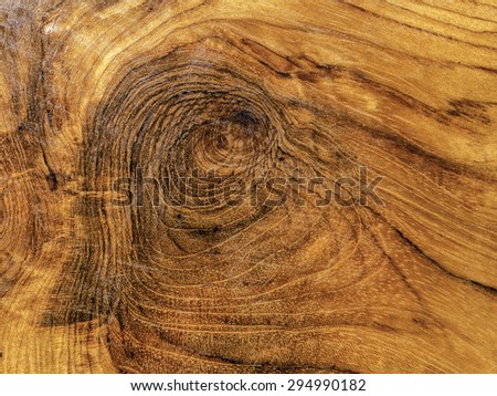 Top view Teak wood growth ring texture background