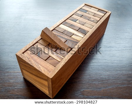 Jenga wood game