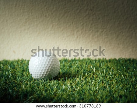 Golf Ball on dark background