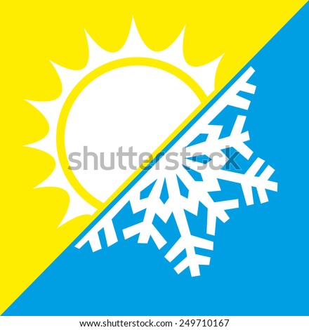 Summer and winter icon