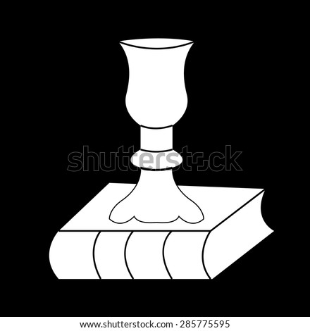 Bible & chalice (religious symbols)