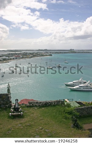 Marigot Harbor from Fort Saint Louis in French Saint Martin