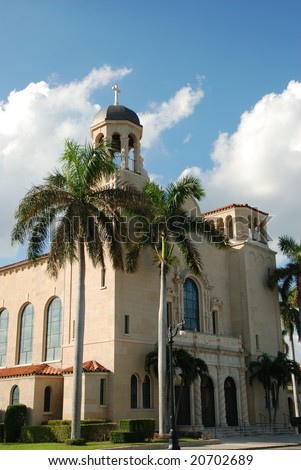 St Edwards Roman Catholic Church In Palm Beach, Florida Stock Photo ...