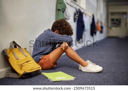 Similar – Image, Stock Photo Cry! Sadness Spiteful