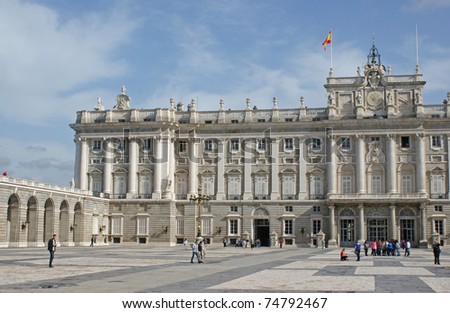 The Royal Palace of Madrid  or The Palacio Real de Madrid