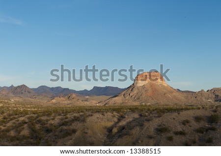 An image of a mountainous region in the Texas hill country