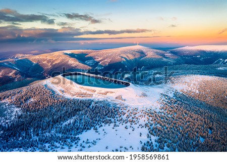 Similar – Image, Stock Photo Landscape of the Prades mountains, in Tarragona, Spain.