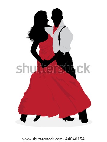 Vector Illustration Of Tango Dancer - 44040154 : Shutterstock