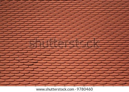 Red roof tile background