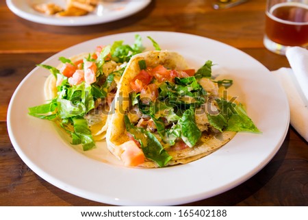 These fish tacos are a healthy alternative while eating or dining out at a restaurant.