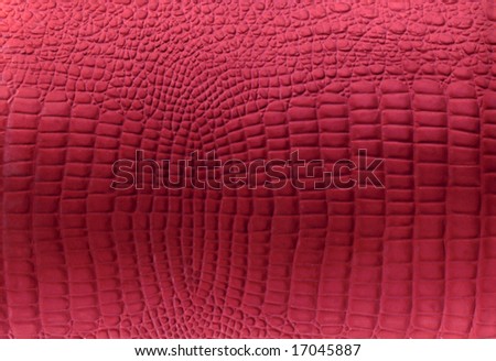 Red reptile leather imitation texture