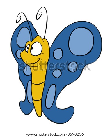 A Cartoon Butterfly. Stock Photo 3598236 : Shutterstock