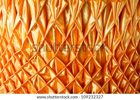 The yellow thai design of native cloth