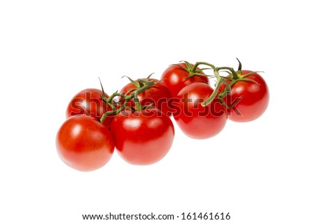 Similar – Image, Stock Photo Fresh panicles of tomatoes on a colourful plate