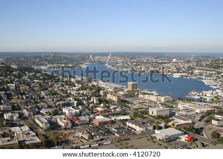 Aerial View Of Green Lake In Seattle Stock Photo 4120720 : Shutterstock