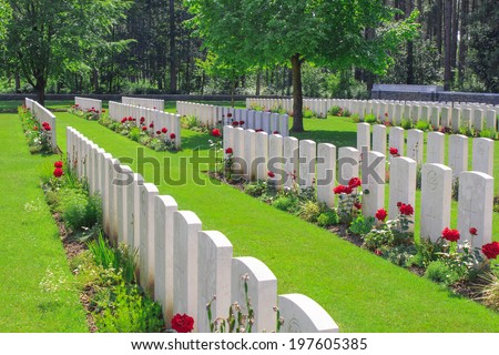 Similar – Image, Stock Photo Cemetery Flanders