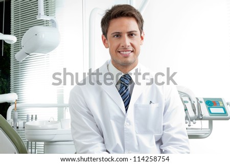 Similar – Image, Stock Photo portrait of doctor wearing protective mask and gloves indoors. Corona virus concept