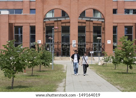BUDAPEST, HUNGARY - MAY 14: The building of the ELTE Faculty of Science  on May 14, 2013 in Budapest. Eotvos Lorand University (ELTE) is the largest and oldest university in Hungary.