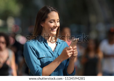 Similar – Image, Stock Photo Smiley girl playing video games at night