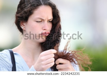Similar – Image, Stock Photo Teen girl with tangled hairs