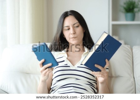 Image, Stock Photo two books are on the table