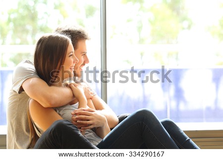 Similar – Image, Stock Photo Portrait of a just married couple