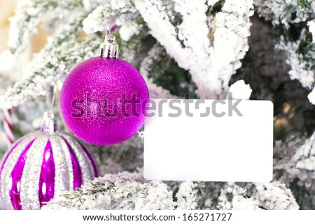 Christmas abstract background with card template
