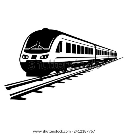 Train Simple Logo Vector Illustration EPS10