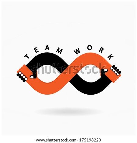 Handshake abstract design vector design template. Business creative concept. Deal, contract, team, cooperation symbol icon