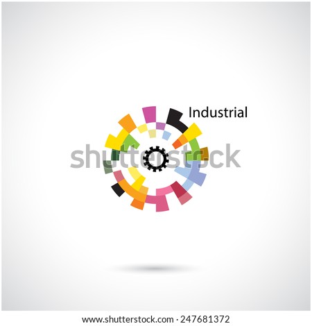 Creative circle abstract vector logo design template. Corporate business industrial creative logotype symbol.Vector illustration