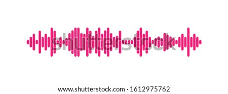 Waves of the equalizer isolated on background. EQ Vector Illustration.