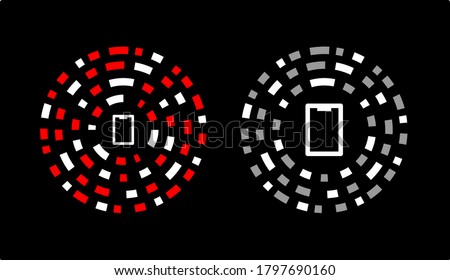 New Style of QR Code - Round QR Code. Circle. Vector.