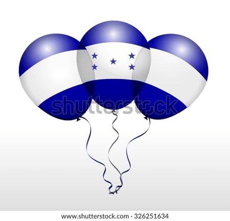 Balloons in Vector as National Flag