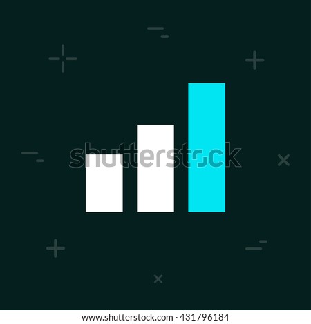 Vector Diagram Flat Minimal Style Colorful Icon