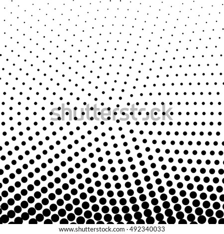 Circle Halftone Element, Monochrome Abstract Graphic. Ready for DTP, Prepress or Generic Concepts.