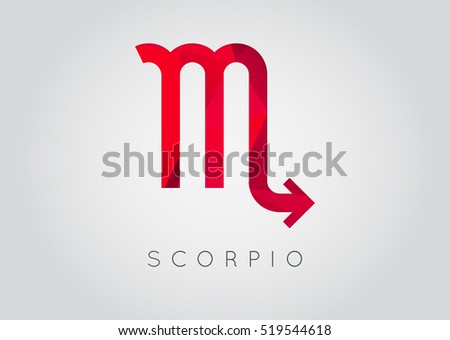 Scorpio Constellation. Detailed Stylish Zodiac Icon. Modern Style Drawing. Vector Illustration.