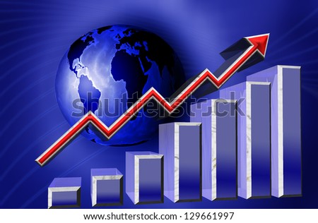 world business chart graphic