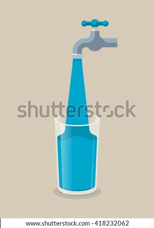 water illustration, vector background