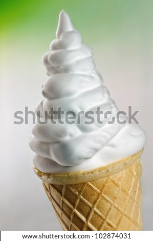 big ice-cream cone close up
