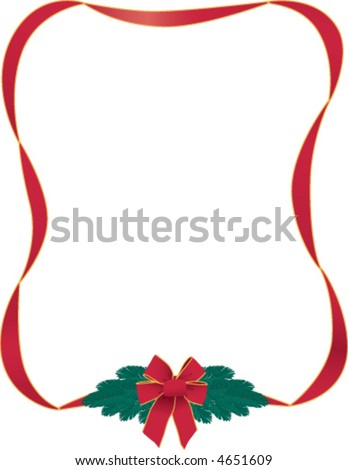 Holiday Ribbon Border Stock Vector Illustration 4651609 : Shutterstock